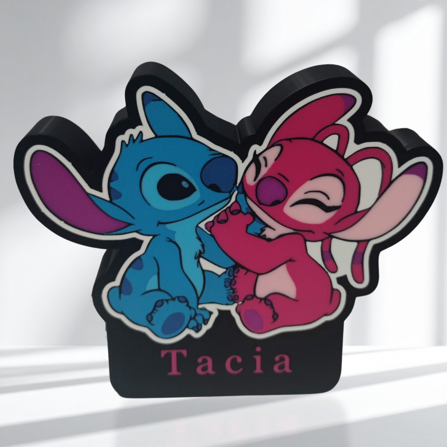 Veilleuse Stitch et Angel - personnalisable