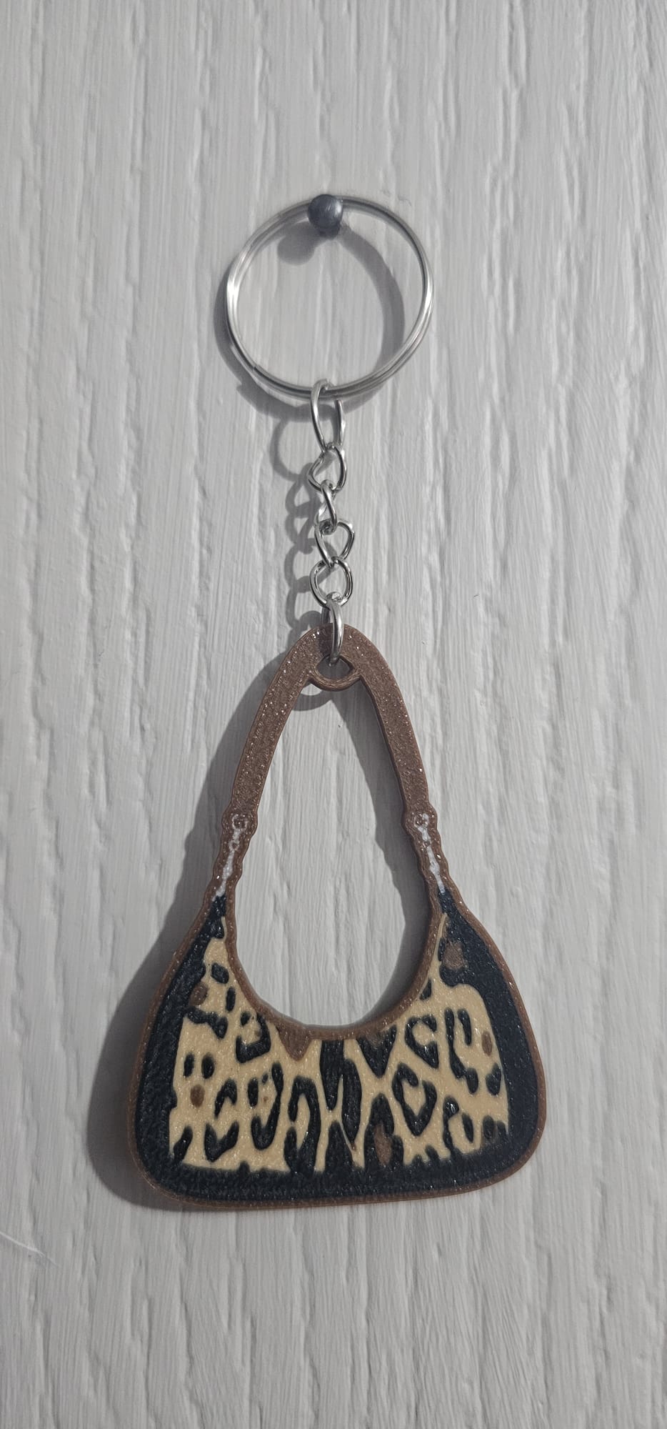 Porte clé Sac Léopard