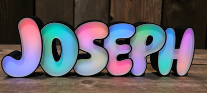Prénom 3D lumineux - sur mesure