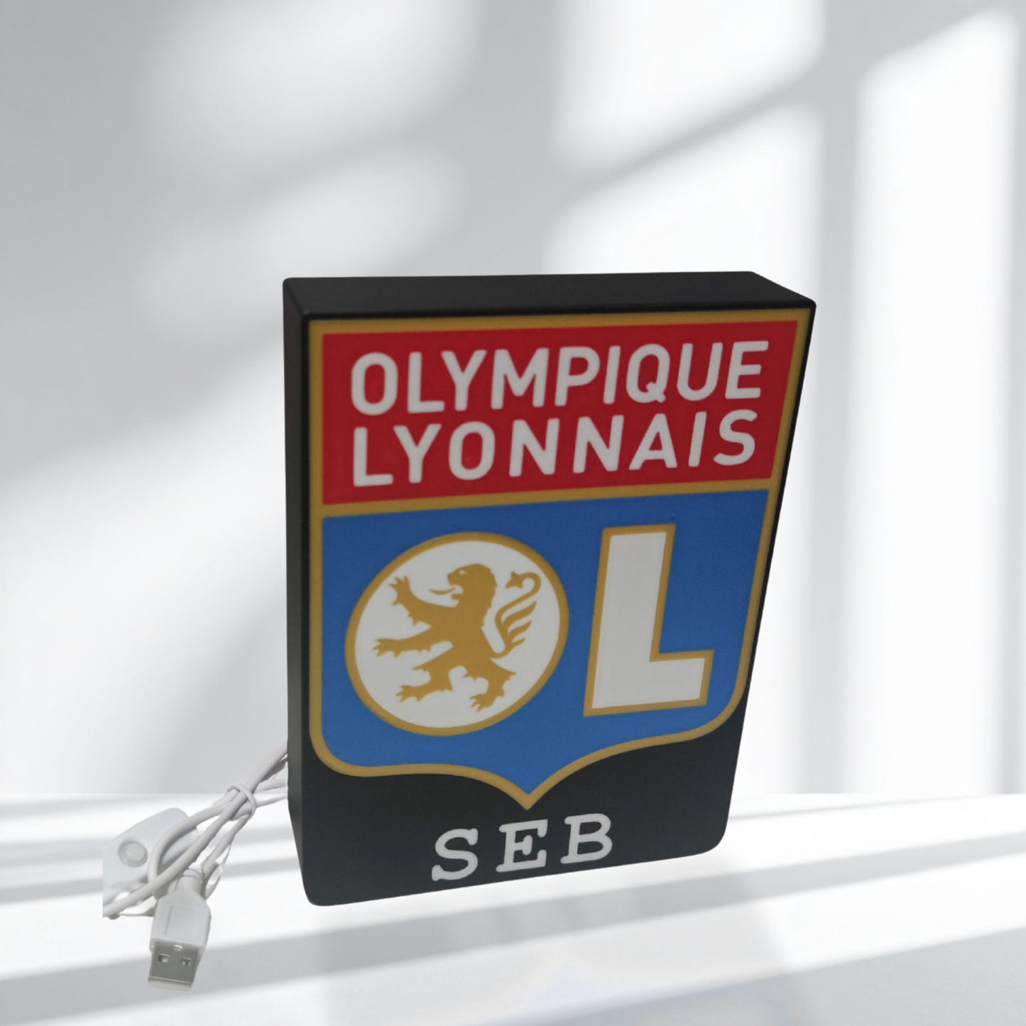Veilleuse Olympique Lyonnais - personnalisable