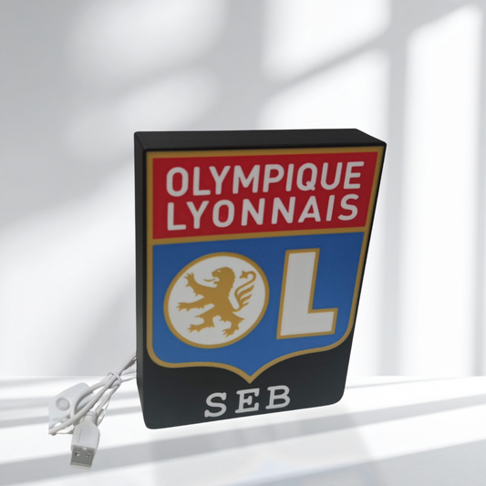 Veilleuse Olympique Lyonnais - personnalisable